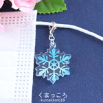 大きな雪の結晶マスクチャーム
