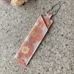 除菌スプレー入れ♡スリムペンケース♡体温計入れ♡【ピンク花①】
