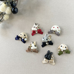 うさぎとリボンピアス/イヤリング