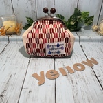 がまぐち（約95mm）和柄（赤）