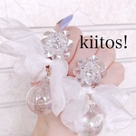 06 syabon dressピアス（イヤリングパーツの交換不可）