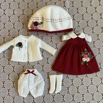 blythe outfit リボン刺繍のお洋服セット