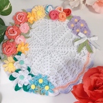 レース編み お花のドイリー コースター🌷🌸🌺🌻