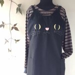 ✴︎オーダーirume106様✴︎黒猫のエプロン(ツイル生地)