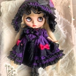 Blythe outfit ブライス アウトフィット 姫セット パープル