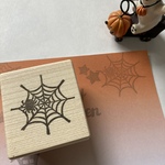 【SALE】ハロウィンはんこ(クモの巣)
