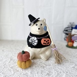 しろくま貯金箱 ハロウィン🎃5点セット 紫