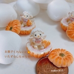 【送料無料】ハロウィン🎃ひつじさん　ミニチュアフード　ハンドメイド