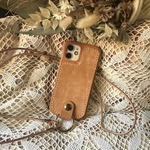 《新作SALE》取り外ししやすい本革スマホショルダー♡背面型 レザー  スマホケース スマホカバー