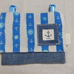 移動ポケット・クリップ付き・ボーダー・イカリタグ・男の子にも