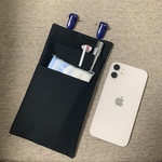 大人用  iPhoneが入る ふたなし移動ポケット