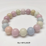 🆕パステルカラー☆*:.｡. マカロンアラシャン瑪瑙ブレスレット