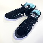アシンメトリーなWブラックハイカットスニーカー ( x pale blue ver.)22.5〜24.0cm