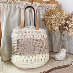 antique lace motif patch bag ❁⃘*.ﾟ
