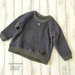 更に値下げ　セール！【110】ネイビー　メルトンフリース　ラグラントレーナー