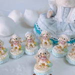 【送料無料】スプーンを持ったひつじさん　ミニチュアスイーツ　　ハンドメイド　ドールハウス