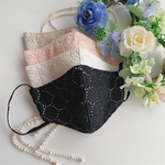 クレンゼ　コットン刺繍マスク˚✩∗天然素材 プラス 抗菌˚✩∗*ﾟオーバーマスク⋆｡˚合わせやすくて重宝します　カラー4色　