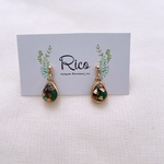 ▫️new▫️Rico マラカイトとラベンダーのアクセサリー ピアス・イヤリング・樹脂ピアス