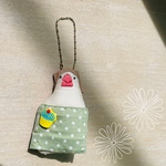 ✳︎エプロンちゃん✳︎ 文鳥　キーチェーン