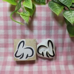 受注生産【卯でうさぎ （小）】消しゴムはんこ
