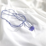 Something Blue（青い糸のお守り）：Oval ネックレス 