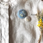 刺繍ブローチ　2個セット