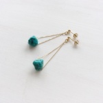 天然石：turquoise triangle chain