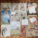 バラメモ　おすそ分け　海外メモ　コラージュ素材　紅葉　秋冬　ハロウィン　約５０枚set♬