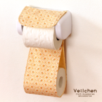 フラワーのハニカム風トイレットペーパーホルダーカバー