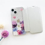  ❤選べる5色 スマホリング 押し花【手帳型スマホケース】  iPhone14/13Pro/12Pro/11/SE2/XR/XS/7/8 iPhoneケース 