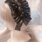 サイバーフリルヘッドドレス໒꒱black サイバー サブカル コンカフェ