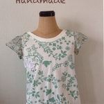 ＊＊＊Green garden＊＊＊プチひら袖のバックリボンTシャツ　110サイズ