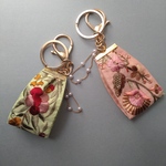 インド刺繍リボンのキーホルダー・バッグチャーム　To U 