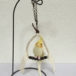 オカメインコのチャーム♪チェーン付きです