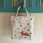 春色お散歩バッグ(てんとう虫とクローバー)