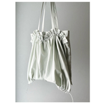 TOTE  BAG  drape  ミントがかったライトグレー
