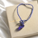 Something Blue（青い糸のお守り）：手首周り17cm用ブレスレット【Thank you!! Special price】3