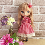 ブライス＊リカちゃん＊ワンピース＆髪飾り