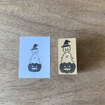 【ハロウィンタワー】ハロウィンはんこ　2×4cm角　ラバースタンプ