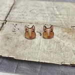 411.デグー（パイド）の一粒ピアス