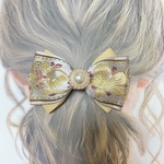 インド刺繍リボン✲*ﾟバレッタ・ヘアクリップ
