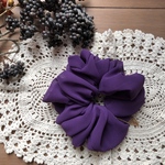 【シフォン❤︎シュシュ】　シンプル＊grape purple＊