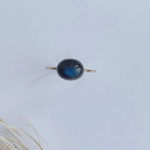 10mm  ブラックラブラドライトリング*14kgf