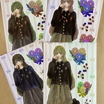 新作　人物ステッカー　ステッチ　セット　シール
