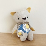 【受注制作】リネンのくまちゃん*北欧・黄色