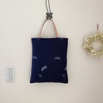 ミナペルホネン  choucho navy ミニトートバッグ