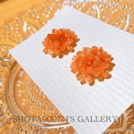 🧡　金木犀　🧡　ドーム　ピアス／イヤリング　#minne_new
