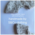 【new!! a/w】monochrome flower bib