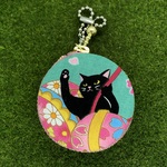 黒猫ちゃんのマカロンポーチ☆５ｃｍ