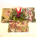 小型犬用着物梅花蝶柄LLサイズ